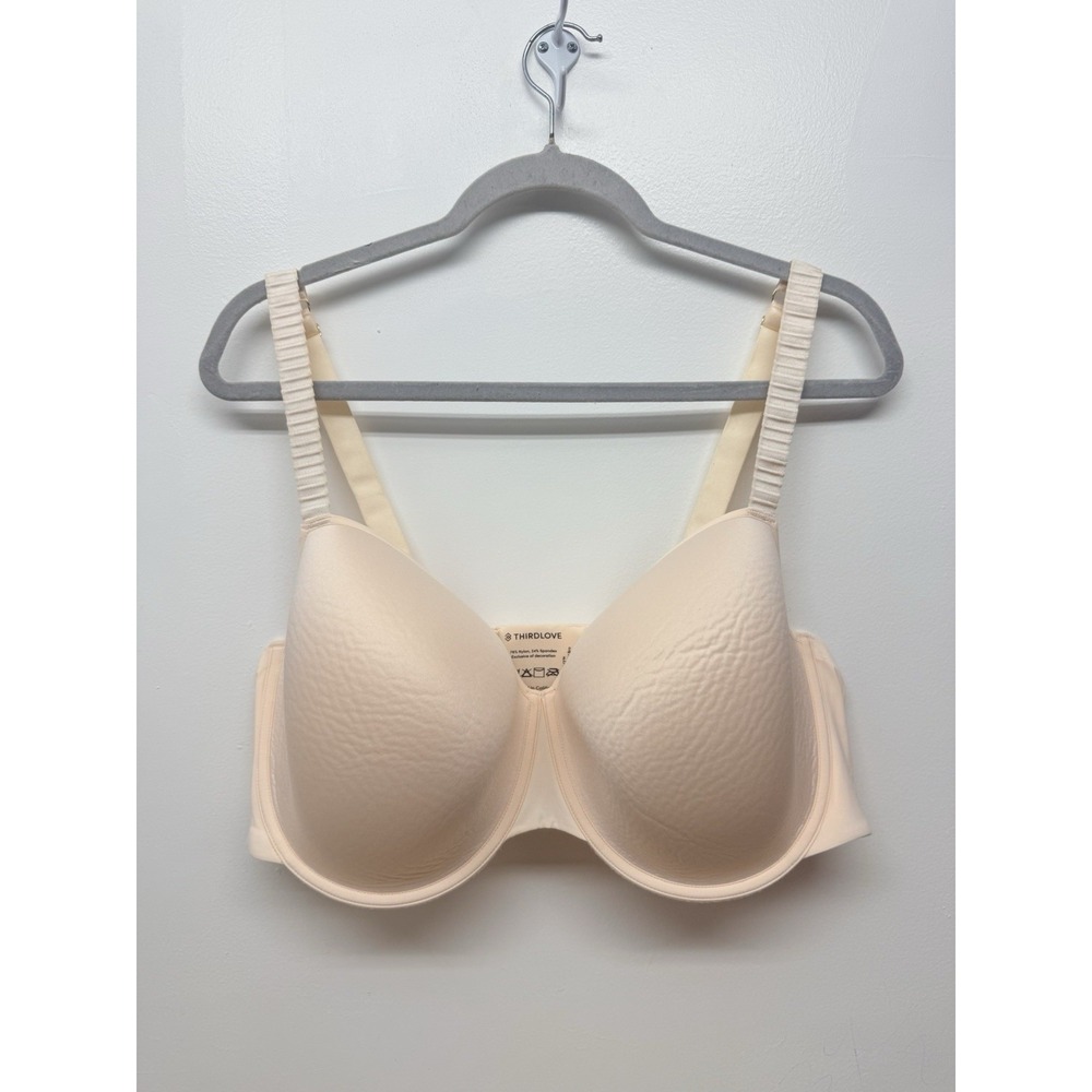 ThirdLove Women's Beige 24/7 Classic T-Shirt Bra Size 48C #3